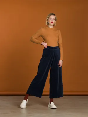 Alice Culottes Blue Velvet