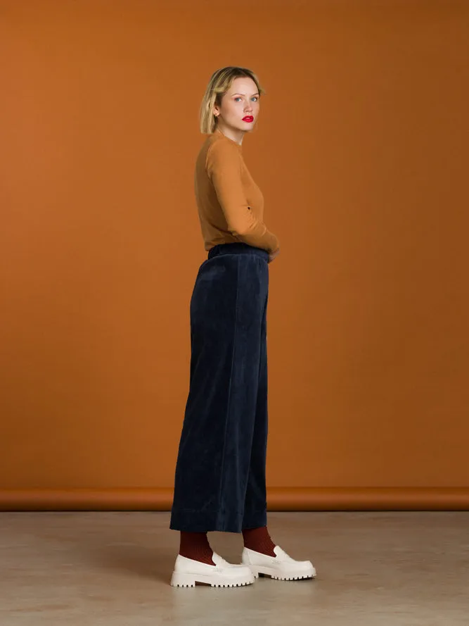 Alice Culottes Blue Velvet