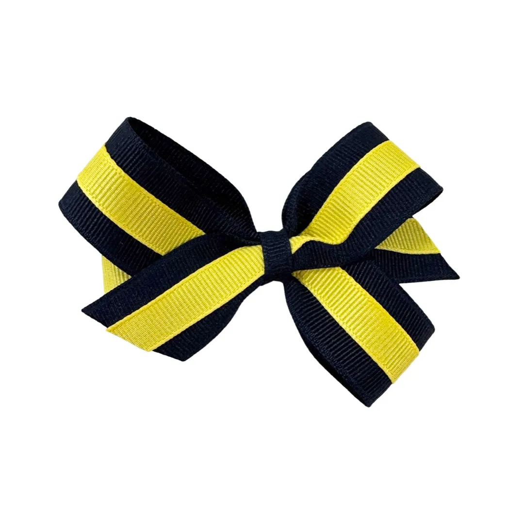 Basically Bows & Bowties Small Grosgrain Layered Hair Bow on Clippie