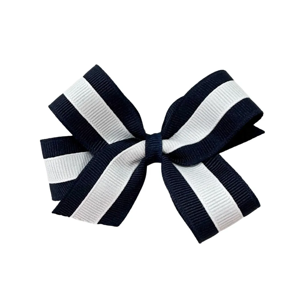 Basically Bows & Bowties Small Grosgrain Layered Hair Bow on Clippie