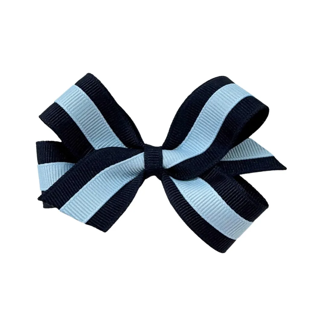 Basically Bows & Bowties Small Grosgrain Layered Hair Bow on Clippie