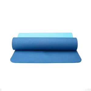 BLUE yogatation original alignment mat - no marks