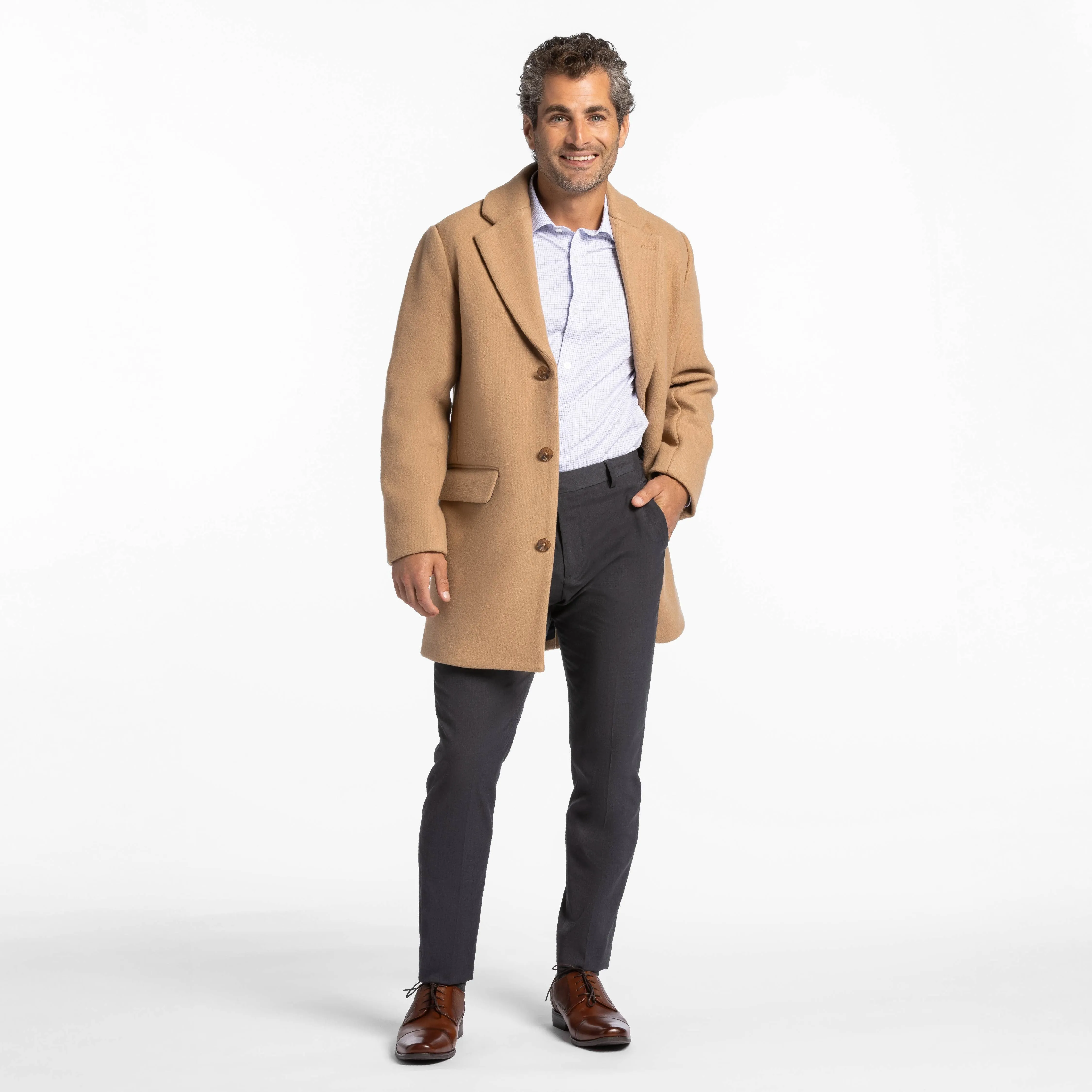 Camel Wool Top Coat