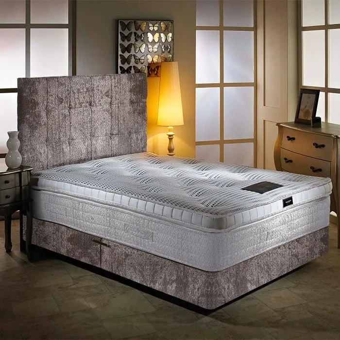 Dream Vendor Eden 2000 Pocket Sprung Pillow Top Memory Divan Bed Set