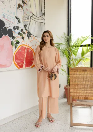 Laidback Luxe '24 - Salmon Embroidered Set