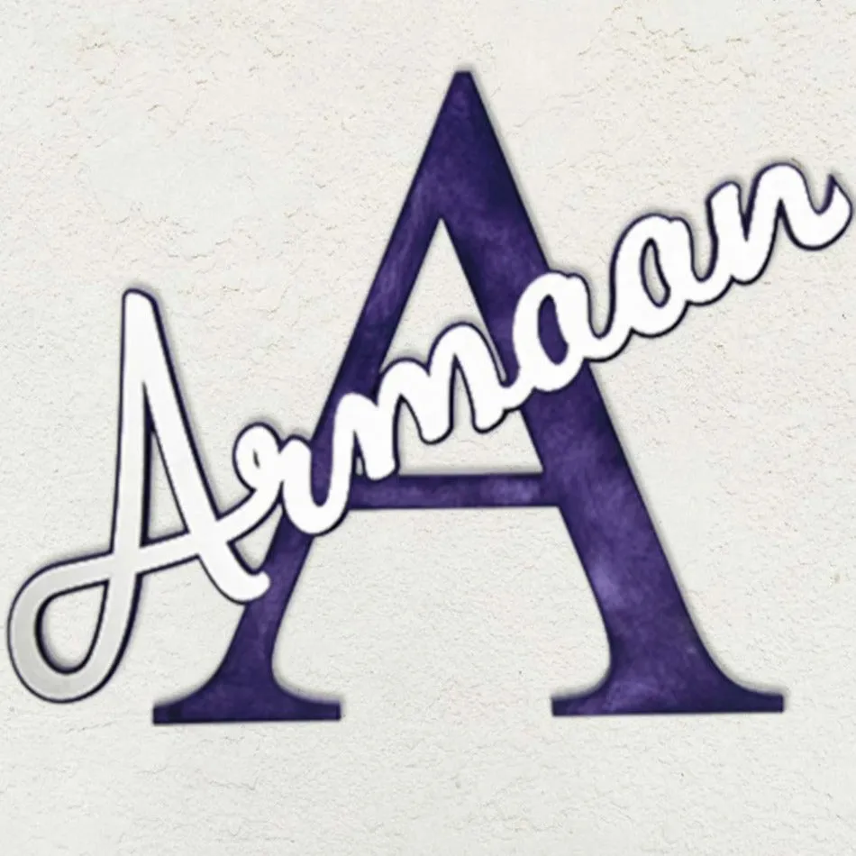 Personalised - AmazingYou, Name Art for the Walls, Vibrant Violet (COD not Available)