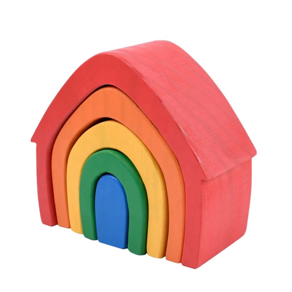 Rainbow House Nesting Stacking Toy