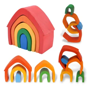 Rainbow House Nesting Stacking Toy