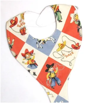 Retro Cowboy Bib (Drop-Me-Not)