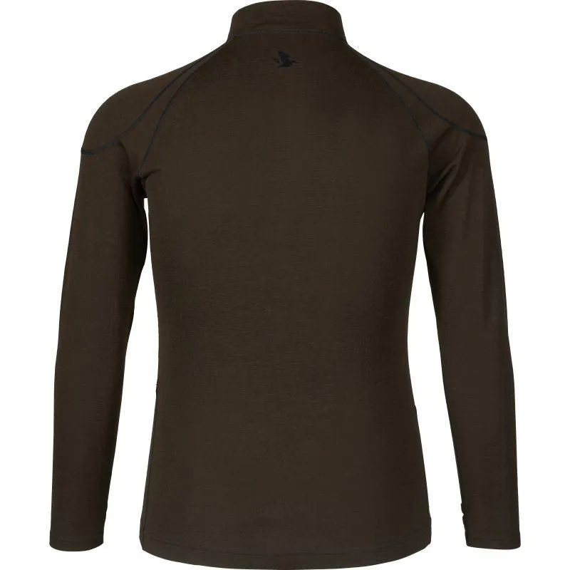 Seeland Climate Mens Merino Wool Base Layer Set - Clay Brown