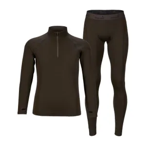 Seeland Climate Mens Merino Wool Base Layer Set - Clay Brown