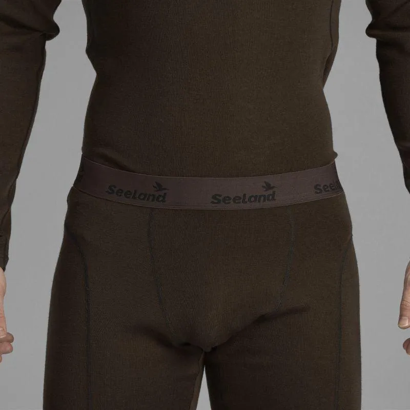 Seeland Climate Mens Merino Wool Base Layer Set - Clay Brown